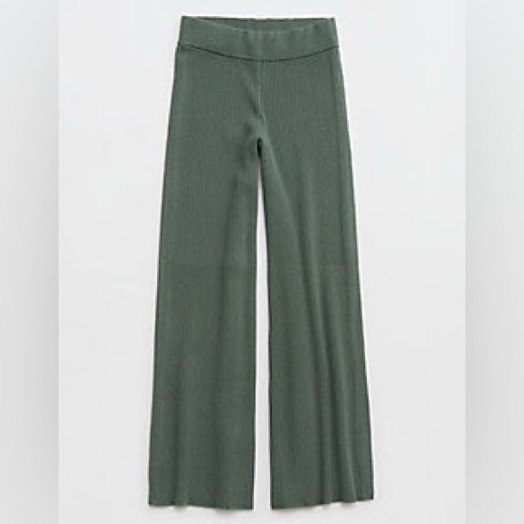 Aerie Gotta Jet! Polo Sweater and Skater Pant Set Royal Palm Size Small - Picture 14 of 15